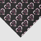 Papier Mousseline Heureux Jamais après la Glittery Mariage de Coeurs (Détail)