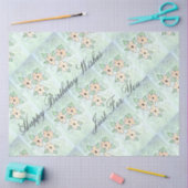 Papier Mousseline Heureux voeux d'anniversaire (Artisanat)