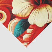 Papier Mousseline Hibiscus à fleur hawaïenne tropicale Découpage ora (Détail)