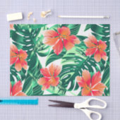 Papier Mousseline Hibiscus à l'orange tropicale (Artisanat)