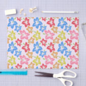Papier Mousseline Hibiscus Coloré, Motif Des Fleurs (Artisanat)