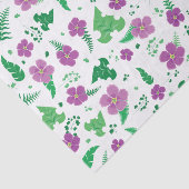 Papier Mousseline Hibiscus pourpre (Détail)