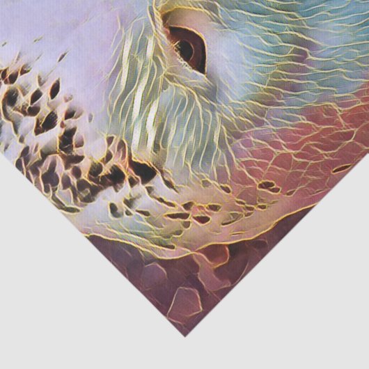 PAPIER MOUSSELINE HIBOU (Détail)