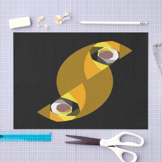 PAPIER MOUSSELINE HIBOU (Artisanat)