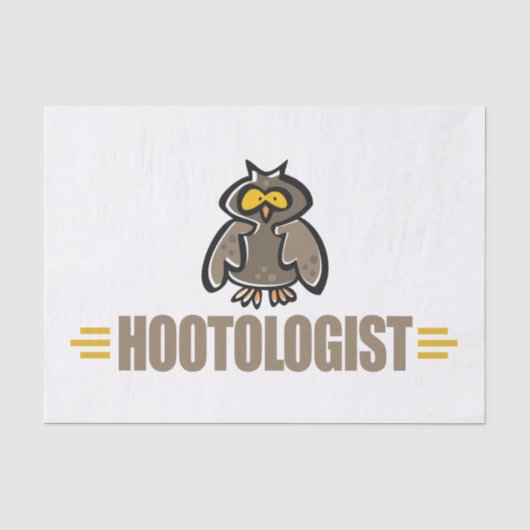 Papier Mousseline Hibou drôle (Recto)