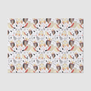 Papier Mousseline Hibou drôle de texture