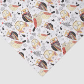 Papier Mousseline Hibou drôle de texture (Détail)