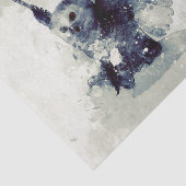 Papier Mousseline Hibou merveilleux dans l'aquarelle (Détail)