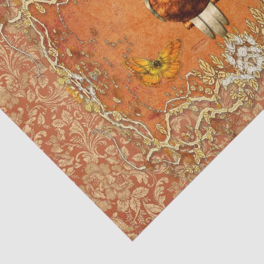 Papier Mousseline Hibou mignon de steampunk (Détail)