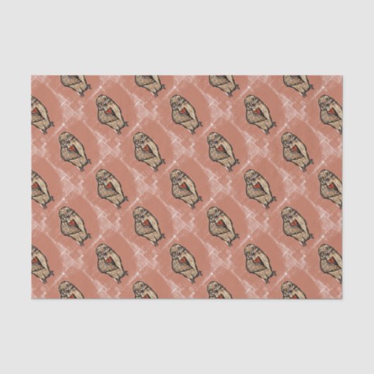Papier Mousseline Hibou sage (Recto)