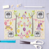 Papier Mousseline Hiboux de joyeux anniversaire (Artisanat)