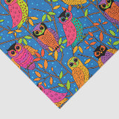 Papier Mousseline Hiboux d'octobre (Détail)