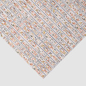 Papier Mousseline hiéroglyphes de l'ancienne égypte motif histo (Détail)