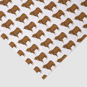 Papier Mousseline Highland cow (Détail)