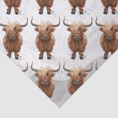 Papier Mousseline Highland Cow (Détail)