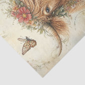 Papier Mousseline Highland Cow (Détail)