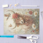 Papier Mousseline Highland Cow (Artisanat)