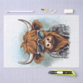 Papier Mousseline Highland Cow Bro Funny Highland Bull (Artisanat)