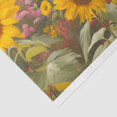 Papier Mousseline Highland Cow Camion Vintage Sunflower Découpage (Détail)