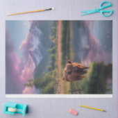 Papier Mousseline Highland Cow Mountain Farm (Artisanat)