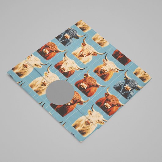 Papier Mousseline Highland Cow Ouest