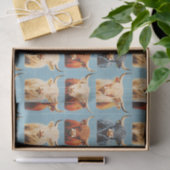 Papier Mousseline Highland Cow Ouest (Cadeau)