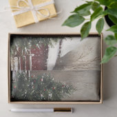 Papier Mousseline Highland Cow Red Barne Découpage de Noël (Cadeau)