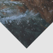 Papier Mousseline Highland Cow Rustic Barnyard Découpage de Noël (Détail)