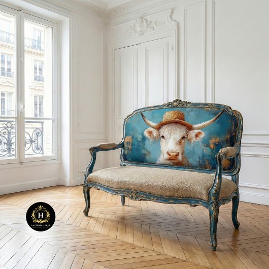 Papier Mousseline Highland Cow Rustic Boho Farmhouse Decoupage