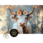 Papier Mousseline Highland Cow Rustic Boho Farmhouse Decoupage<br><div class="desc">Apportez un charme rustique à vos projets avec ce papier de découpage Rustique Boho de vache Highland. Doté d'une majestueuse vache Highland mêlant l'esthétique du boho et de la ferme, ce papier tissulaire est idéal pour le découpage, l'emballage cadeau et l'ajout d'une touche chaleureuse d'inspiration campagnarde à do-it-yourself artisanat. Parfait...</div>