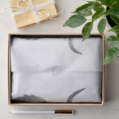 Papier Mousseline Highland Cow Scotland Russe Noir Blanc (Cadeau)