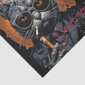 Papier Mousseline Hip Cat cool Thunder_Cove (Détail)