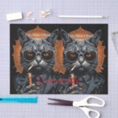 Papier Mousseline Hip Cat cool Thunder_Cove (Artisanat)