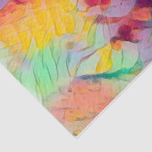 Papier Mousseline Hippie Chat Psychedelic Jaune Boho Popart (Détail)