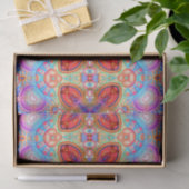 Papier Mousseline Hippie colorée Boho Kaleidoscopique Art fractal (Cadeau)