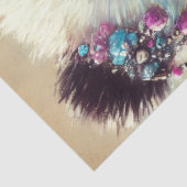 Papier Mousseline Hippie Panda Bear Chalk-Pastel Decoupage (Détail)