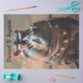 Papier Mousseline Hippo de découpage habillé pour impressionner (Artisanat)