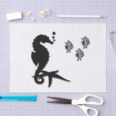 Papier Mousseline Hippocampe (Artisanat)