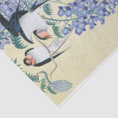 Papier Mousseline hirondelles et bactéries par Ohara Koson (Détail)