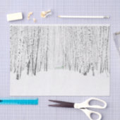 Papier Mousseline Histoire de Noël blanche (Artisanat)