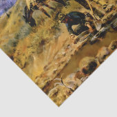 Papier Mousseline "Hitting Pay Dirt" de Charles M Russell (Détail)