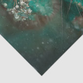 Papier Mousseline Hiver Antler Chat Floral Decoupage papier d'artisa (Détail)