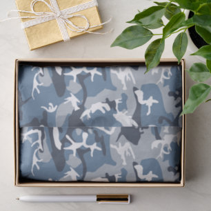 Papier Mousseline Hiver Camouflage bleu neige, Militaire, Armée