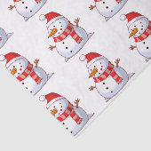 PAPIER MOUSSELINE HIVER SNOWMAN (Détail)