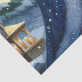 Papier Mousseline Hiver Solstice Goddess Forest-Deer papier tissu (Détail)