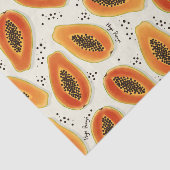 Papier Mousseline Hiya Papaya Motif (Détail)