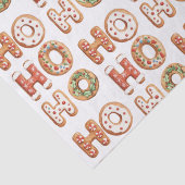 Papier Mousseline Ho Ho Ho Gingerbread Cookie Christmas (Détail)