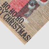 Papier Mousseline Ho, Ho joyeux art de Chirstmas le père noël (Détail)