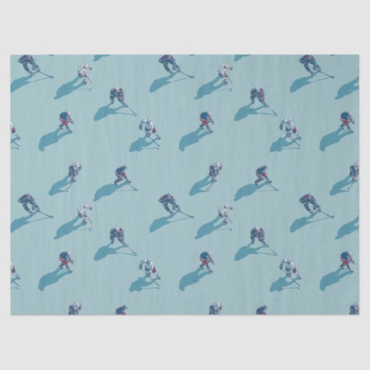 Papier Mousseline Hockey players on ice (Recto)