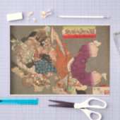 Papier Mousseline Hōjō Takatoki, Seigneur de Sagami, mettant en gard (Artisanat)